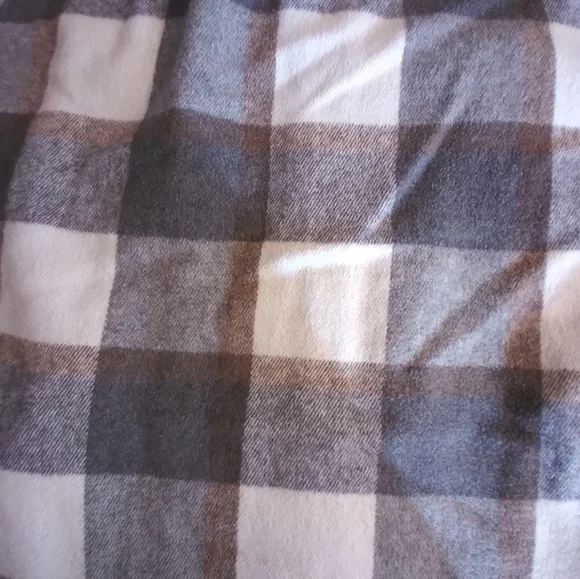 Plaid Fannel  Button-Up Jacket Womens Long Size XL Fall Cozy Outdoors Pockets - Picture 9 of 9